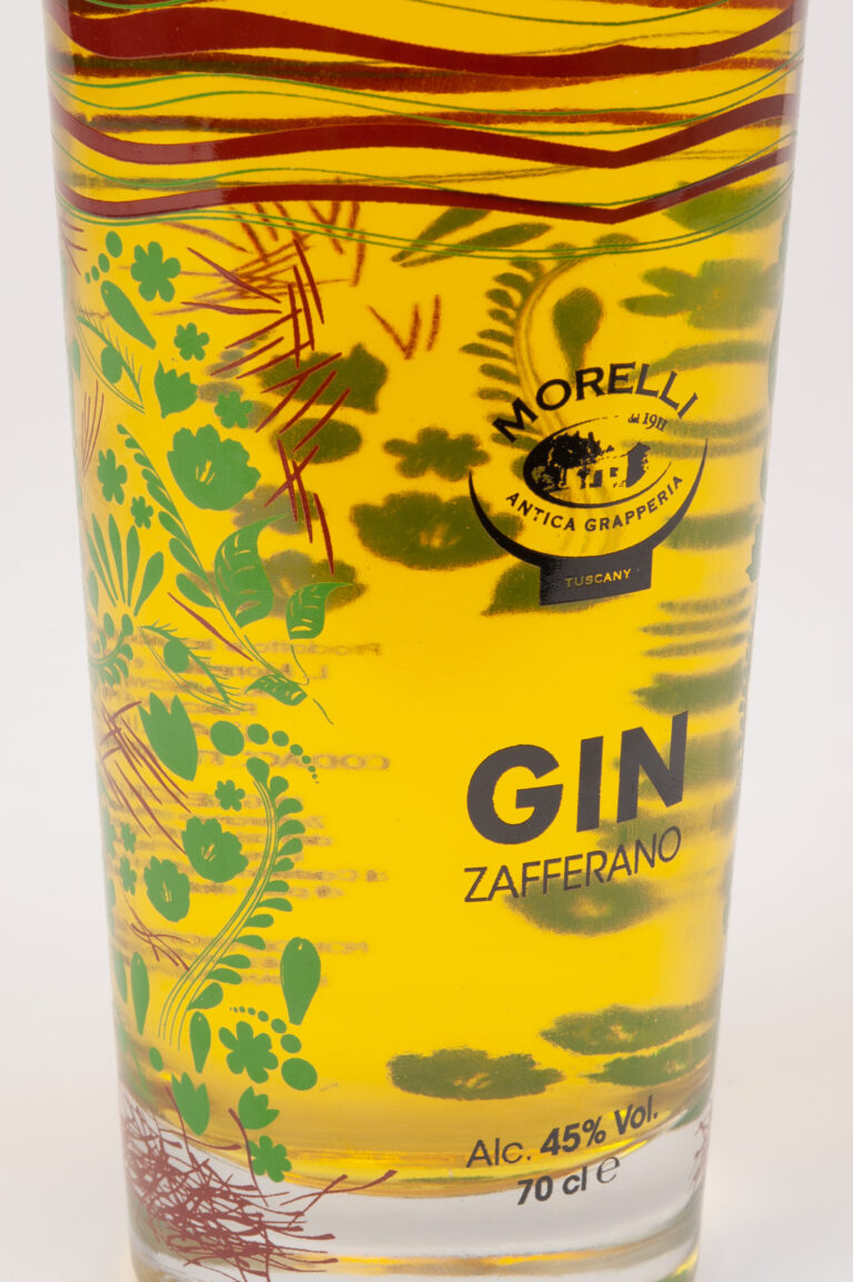 Gin allo zafferano Sidebloom per Liquorificio Morelli