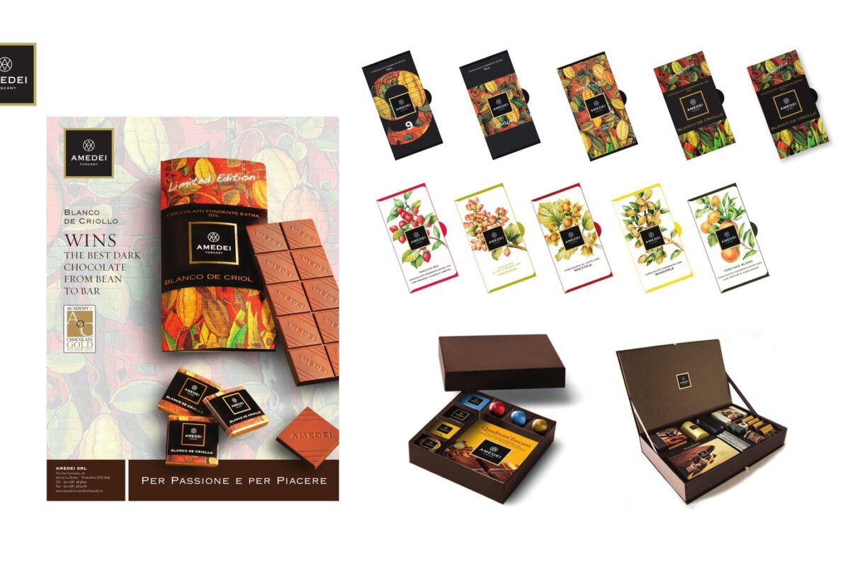 Amedei: packaging design e promozione per il cioccolato d’eccellenza