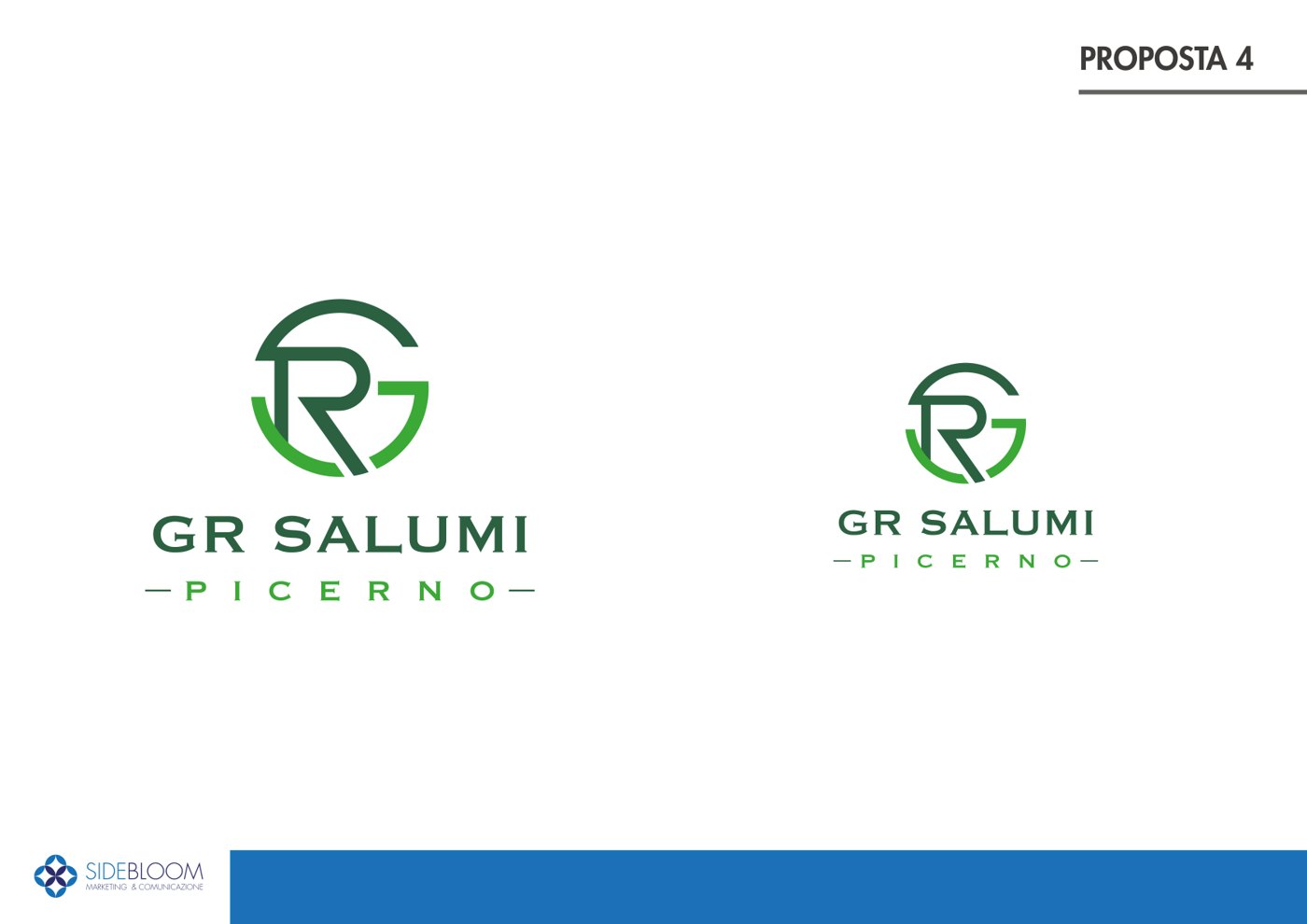 Il nuovo logo GR Salumi Picerno dopo il restyling