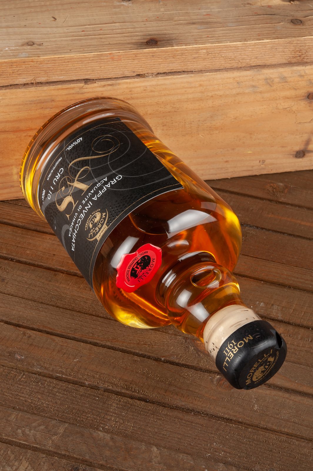 Dettaglio della Grappa VS Cru 110 Morelli