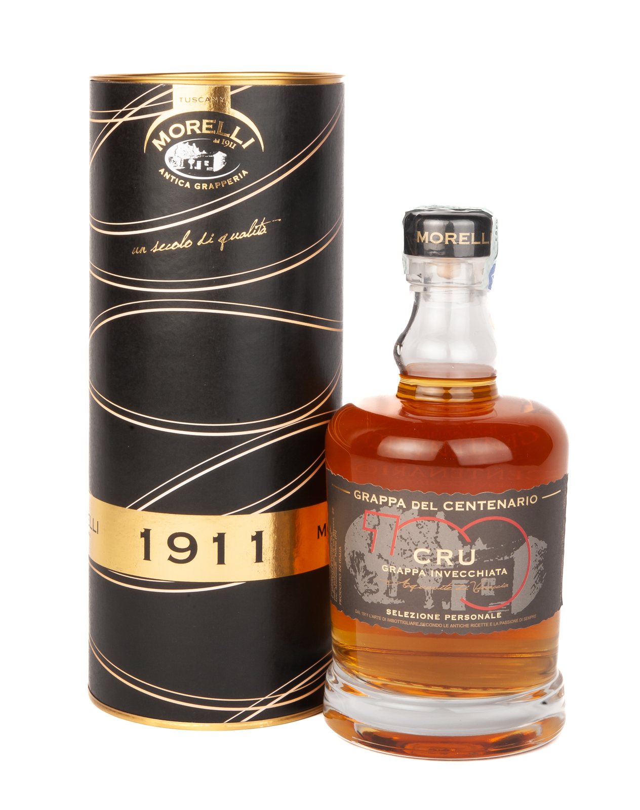 Grappa VS Cru 110 Morelli con astuccio a tubo