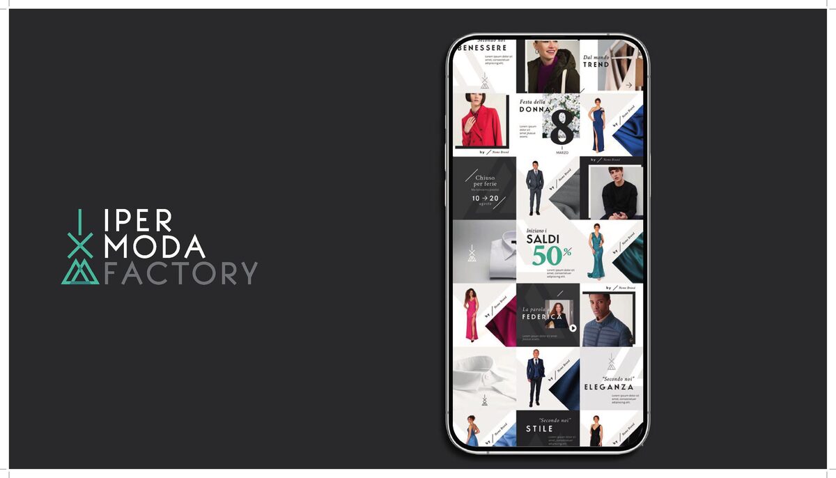 Ipermoda Factory: social media kit per un brand fashion riconoscibile