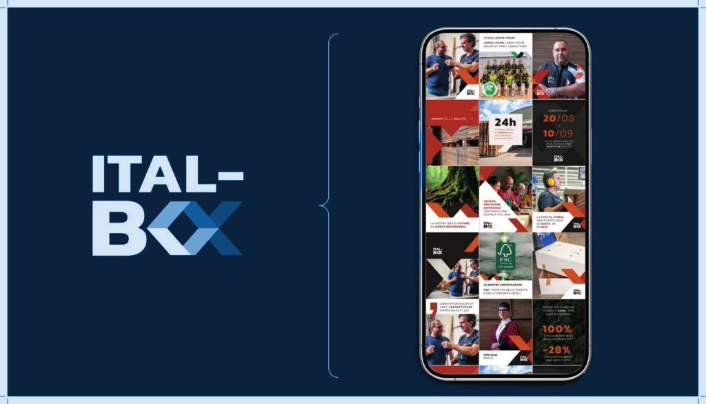 Social media management Ital-Box, feed Instagram — Sidebloom